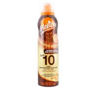 Malibu Loción continua de protección solar SPF 10 enriquecida con vitaminas, resistente al agua, de baja protección, 175 ml