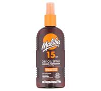 Malibu Suntan Dry Oil Spray Very Water Resistant SPF 15 Medium Protection