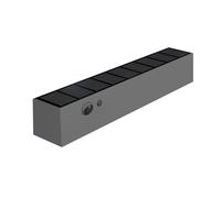 MALICK: Aplique solar LED de pared de 1000 lúmenes con detector de presencia. Antracita