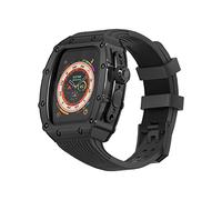 Malicón de la caja del reloj de metal kit de banda de silicona, para cubierta de reloj de metal de bricolaje de 49 mm de 49 mm y correa de silicona, para pulseras de reemplazo de 49 mm de iWatch