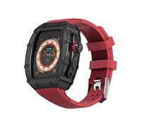 Malicón de la caja del reloj de metal kit de banda de silicona, para cubierta de reloj de metal de bricolaje de 49 mm de 49 mm y correa de silicona, para pulseras de reemplazo de 49 mm de iWatch