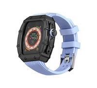 Malicón de la caja del reloj de metal kit de banda de silicona, para cubierta de reloj de metal de bricolaje de 49 mm de 49 mm y correa de silicona, para pulseras de reemplazo de 49 mm de iWatch