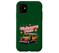 Maligayang Pasko Christmas Jeepney Filipino Filipinas Carcasa para iPhone 11