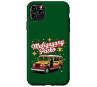 Maligayang Pasko Christmas Jeepney Filipino Filipinas Carcasa para iPhone 11 Pro MAX