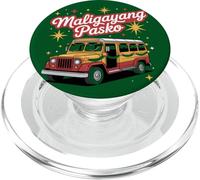 Maligayang Pasko Christmas Jeepney Filipino Filipinas PopSockets PopGrip para MagSafe