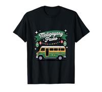Maligayang Pasko Filipinas Filipino Jeepney Parol Camiseta