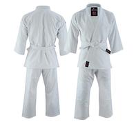 Malino Uniforme de Estudiante Judo-gi Traje Peso Medio para Adultos con cinturón algodón 450Gsm Blanco tamaño 4/170