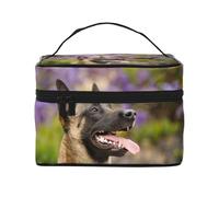 Malinois Belga Mascotas Perros Malinois Belga, Bolsa de Maquillaje Bolsa de cosméticos Bolsa de Aseo de Viaje portátil Estuche para lápices