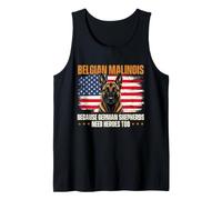 Malinois Belga Porque los pastores alemanes también Necesitan héroes Camiseta sin Mangas