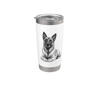 Malinois belga realista para amantes de los perros Vaso térmico de acero inoxidable de doble pared