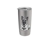 Malinois belga realista para amantes de los perros Vaso térmico de acero inoxidable de doble pared