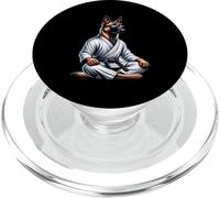 Malinois Karate Perro con Kimono Meditación PopSockets PopGrip para MagSafe