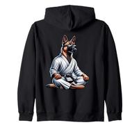 Malinois Karate Perro con Kimono Meditación Sudadera con Capucha