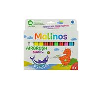MALINOS 300968 Magic - Aerógrafo (10 Unidades, Incluye 4 Plantillas)
