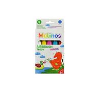 MALINOS- Airbrush Magic 5er Teddy INKL. Schablone A6 Aerógrafo, 10x20x2cm (Amewi Trade e.K. 300967)