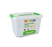 MALINOS-Caja de plástico 44 Grande 44 x 34 x 27,5 cm, sin patrón, Color Transparente (Amewi 301014)