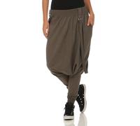 Malito básico Pantalones Bombacho Pantalones Anchos 91086 Mujer Talla Única