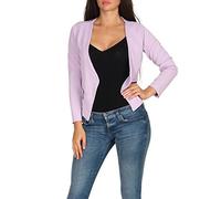 Malito Blazer Ante Basic-Look en Cremallera Business 6040 Mujer (XXL, Lila)