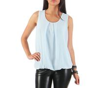 Malito Elegante fácil Blusa sin Mangas 6879 Mujer Talla Única (Azul Claro)