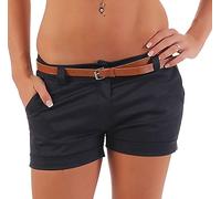 Malito Hot Pant Diseño clásico pantalón Cortos 5397 Mujer (M, Azul Oscuro)