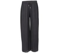 malito more than fashion Damen Plisseehose - lockere weich fließende Chiffonhose - Lange Sommerhose - Trendige Marlenehose 883, Negro , L-XL