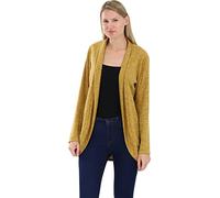 Malito Mujer Cardigan Largo Diseño Oversize Look Chaleco Chaqueta 5021 (Amarillo)