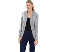 Malito Mujer Cardigan Largo Diseño Oversize Look Chaleco Chaqueta 5021 (Gris Claro)