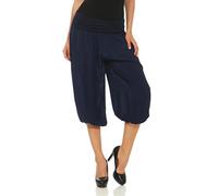 Malito Mujer Pantalón Bombacho Aladino Harem Pantalón Yoga Uni 1483 (Azul Oscuro)