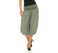 Malito Mujer Pantalón Bombacho Aladino Harem Pantalón Yoga Uni 1483 (Oliva)