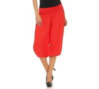 Malito Mujer Pantalón Bombacho Aladino Harem Pantalón Yoga Uni 1483 (Rojo)