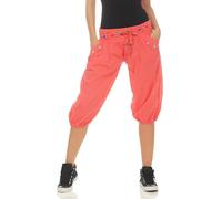 Malito Mujer Pantalón con Cinturón Corto Aladin Yoga Pants 3416 (Coral)