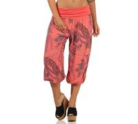 Malito Mujer Pantalones Corto Aladdin Deporte Pantalones Pants 7186 (Coral)