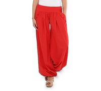 Malito - Pantalones Bombachos de Mujer - Pantalones de harén Sueltos para el Verano - Pantalones de Verano Casuales Pantalones de Ocio 23245P Rojo
