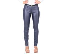 Malito - Pantalones Chinos para Mujer - Elegantes pantalones de cuero elástico - Pantalones de fiesta elegantes y elásticos para mujer 1031 (S-XXL), azul oscuro, M