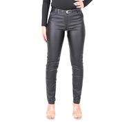 Malito - Pantalones Chinos para Mujer - Elegantes pantalones de cuero elástico - Pantalones elegantes y festivos de mujer 1031 (S-XXL), Negro , XL