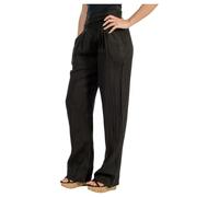 Malito - Pantalones de lino para mujer con bolsillos - Pantalones de tela de lino liso - Pantalones ligeros de verano para días cálidos - Chino Chino Joggers para la playa - Pantalones de ocio para
