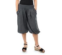 Malito - Pantalones pirata para mujer - Pantalones cortos Unisize bombachos de algodón - ligeros y cómodos pantalones de tela para días cálidos - Pantalones finos Aladino para el verano 23286P (Talla: