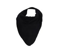 Malito S601 - Bufanda de moda para mujer, diseño triangular, color liso y estampado de Leo, tamaño XXL, largo y esponjoso, Negro , Talla única