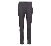 Malito Z046 - Leggings para mujer, básicos, lisos, deportivos, vaqueros en aspecto vaquero, elegantes pantalones de ocio, Vaquero-negro, L