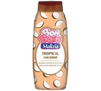 Malizia Baño de burbujas de coco tropical, aroma fresco y exótico de coco, fórmula suave y cremosa, piel suave e hidratante, tamaño familiar 500 ml (1)