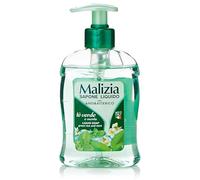 Malizia Jabón líquido aterciopelado, con bomba 300 ml (Té verde y menta)