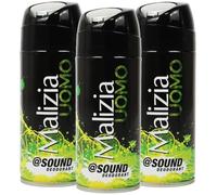 Malizia Uomo Parfum d'Intesa Desodorante Spray 100 ml - Eau de Toilette para hombres, fragancia intensa y duradera, frescura todo el día (sonido 3 unidades)