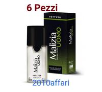 Malizia Uomo Vetiver Profumo D'intesa Eau De Toilette 50 ml Spray - 6 Piezzi