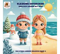 MALKLUG! - Kleidung entdecken: Deutsch & Englisch Malbuch für Kinder ab 3 Jahren - 55 Kleidungsstücke entdecken, lernen und ausmalen (Malklug! Das etwas andere Malbuch)