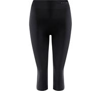 FALKE Maximum Warm 3/4 W Ti Hilo Funcional Secado rápido 1 Pieza, Capa de Base Inferior Mujer, Negro Black 3000 Trend, S