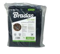 Malla agrícola de PP negra con protección UV, 70 g, 3,2 x 10 m