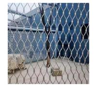 Malla de acero inoxidable de 5 x 5 m, alta permeabilidad a la luz, para jardín, hogar, balcón, escaleras, 10 cm, 2 mm de grosor, resistente a la intemperie.