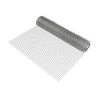 Malla de alambre cuadrados 1 rollo de alambre - tela metálica - 1x 25 m - gris [pro.tec]