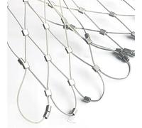 Malla de alambre de acero inoxidable 304 de 1 x 10 m, ideal para vallas, redes de seguridad, recintos de ganado, cuerda trenzada, soluciones de valla de alambre resistente