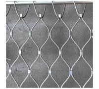 Malla de alambre de acero inoxidable, malla de cable flexible para valla de seguridad, protección contra caídas de escaleras de balcón, barrera de animales